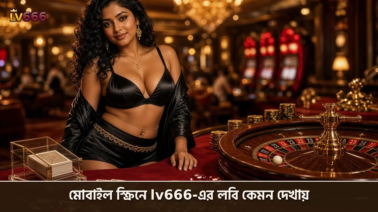 মোবাইল স্ক্রিনে lv666-এর লবি কেমন দেখায়